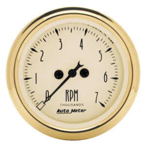 AUTOMETER Tachometer Gauge 2 1/16", 7K RPM, In-Dash, Golden Oldies