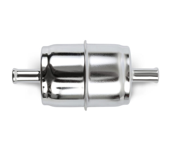 HOLLEY Chrome Fuel Filter (3/8 Hose)