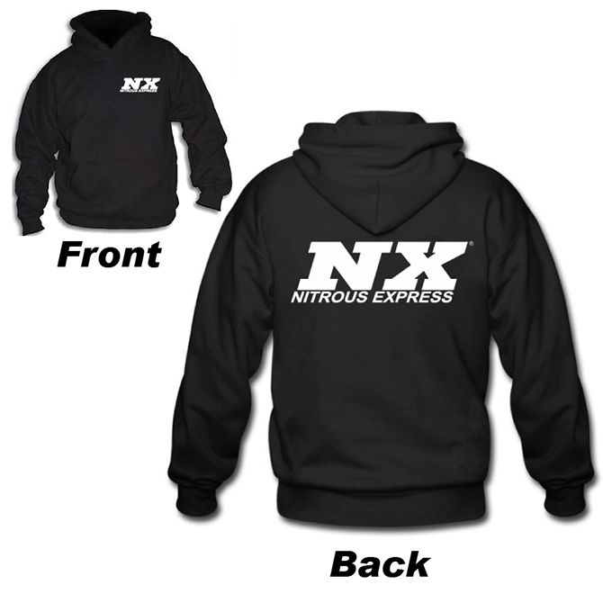 NITROUS EXPRESS Black NX Hoodie, 4X