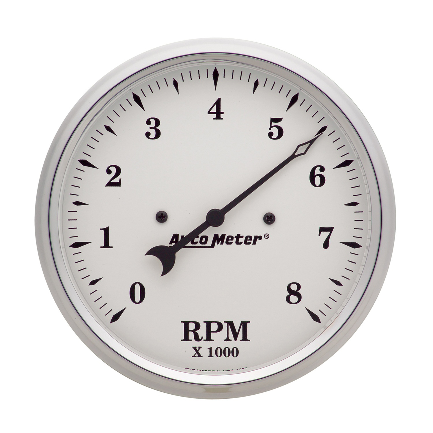 AUTOMETER Tachometer Gauge 5", 8K RPM, In-Dash, Old Tyme White