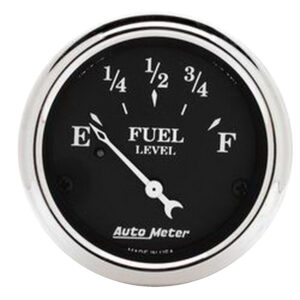 AUTOMETER Fuel Level Gauge 2 1/16", 0° To 30°F, Elec, Old Tyme Black