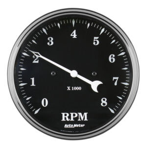 AUTOMETER Tachometer Gauge 5", 8K RPM, In-Dash, Old Tyme Black