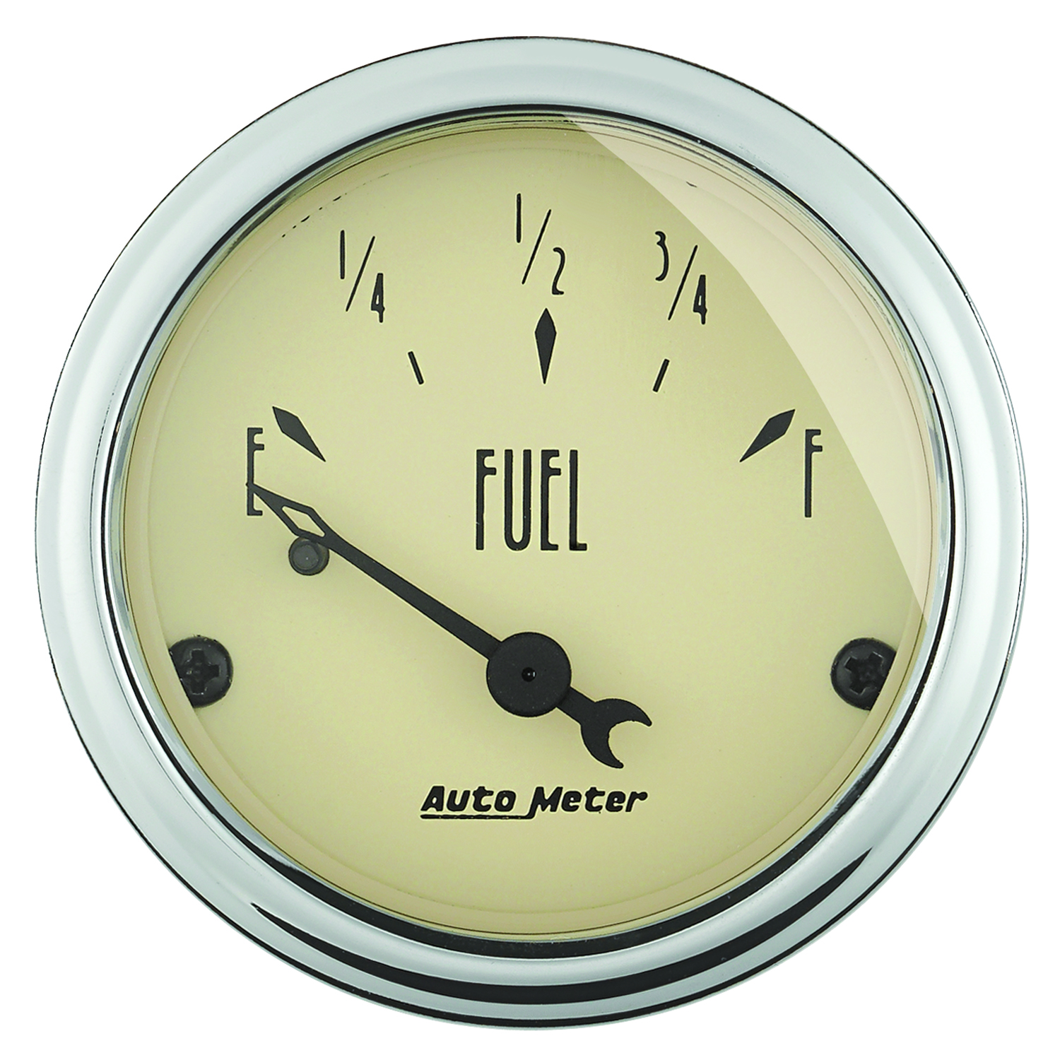 AUTOMETER Fuel Level Gauge 2 1/16", 0° To 90°F, Elec, Antique Beige
