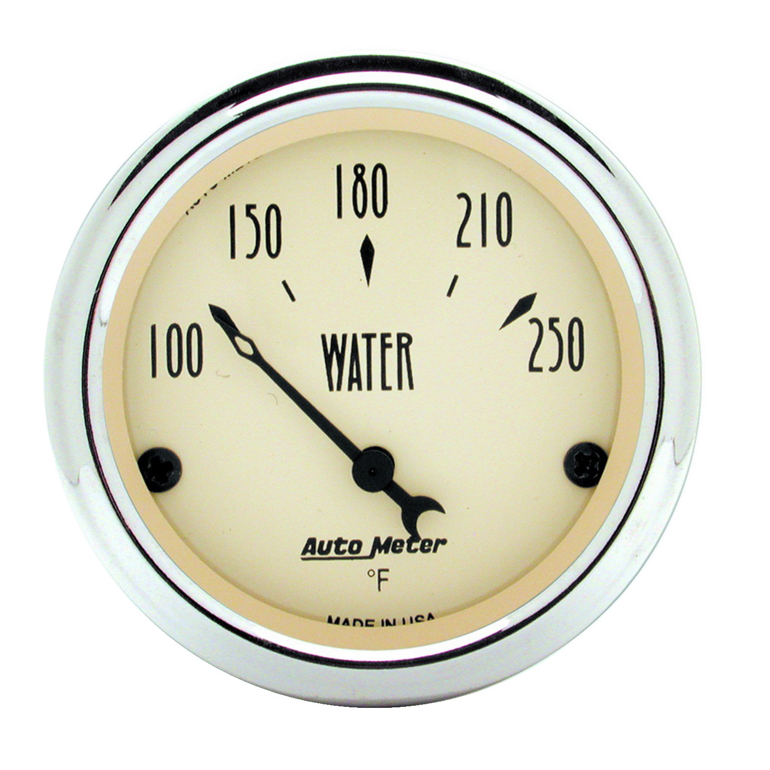 AUTOMETER 5pc Gauge Kit 3 3/8" & 2 1/16", Elec. Speedometer, Antique Beige - Image 4