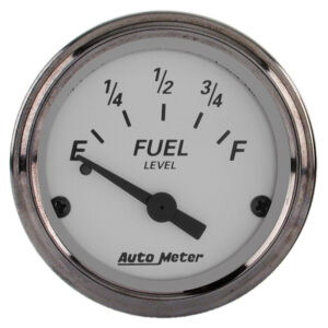AUTOMETER Fuel Level Gauge 2 1/16", 0° To 90°F, Elec, American Platinum
