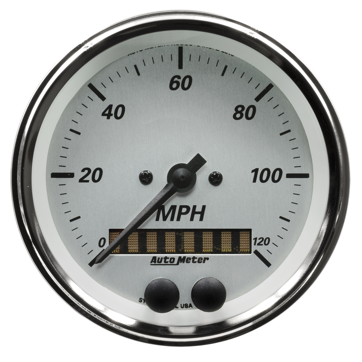 AUTOMETER Speedometer Gauge 3 3/8", 120MPH, GPS, American Platinum