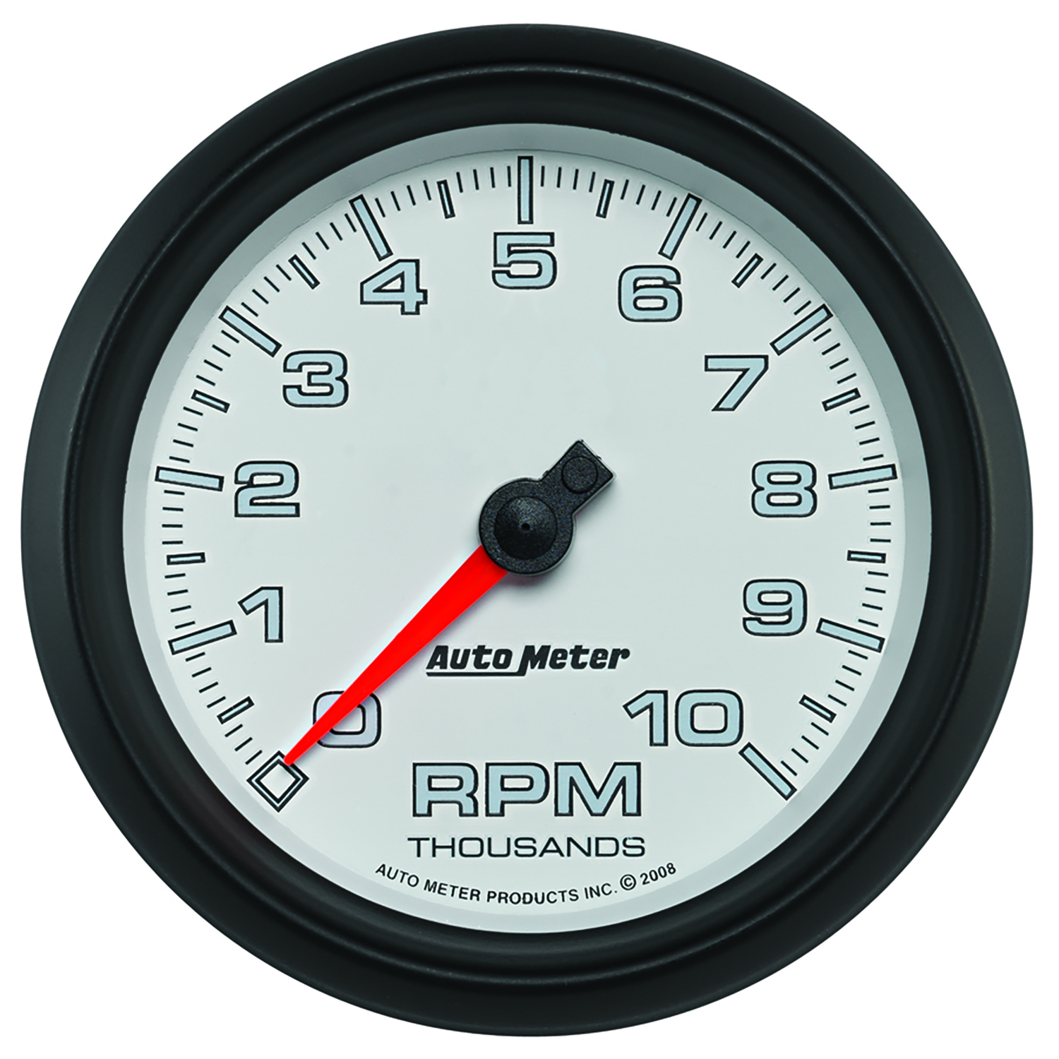 AUTOMETER Tachometer Gauge 3 3/8", 10K RPM, White, Pro-Cycle