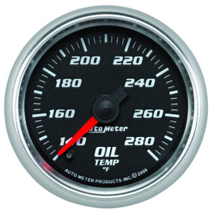 AUTOMETER Oil Temperature Gauge 2 1/16", 140-280°f, Digital Stepper Motor, Black