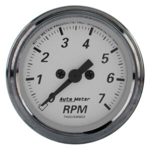 AUTOMETER Tachometer Gauge 2 1/16", 7K RPM, In-Dash, American Platinum