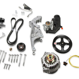 HOLLEY Comp Lo Acc Drv Bracket Kit, LS, W/O A/C-Nat