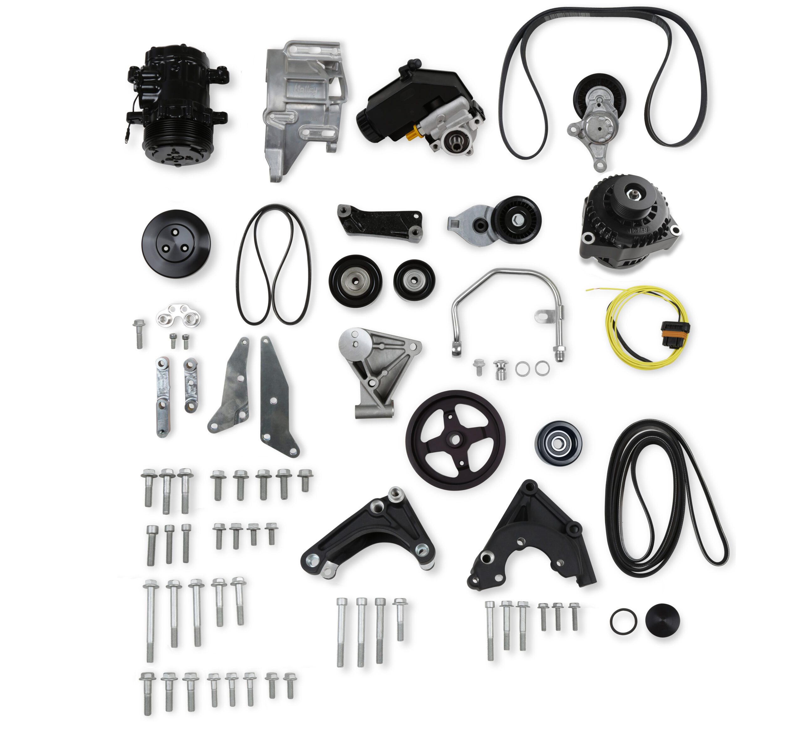 HOLLEY Comp Low-Mt Acc System, LSA W/Sc-Black