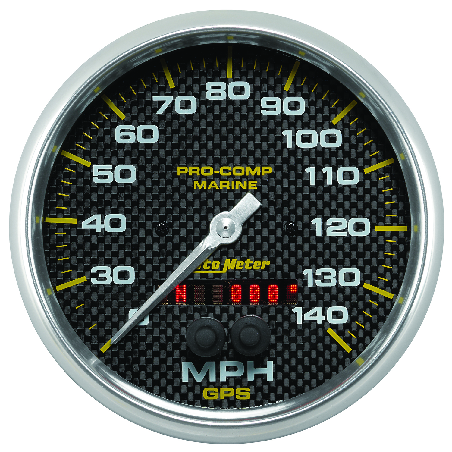 AUTOMETER Speedometer Gauge 5", 140MPH, GPS, Marine Carbon Fibre