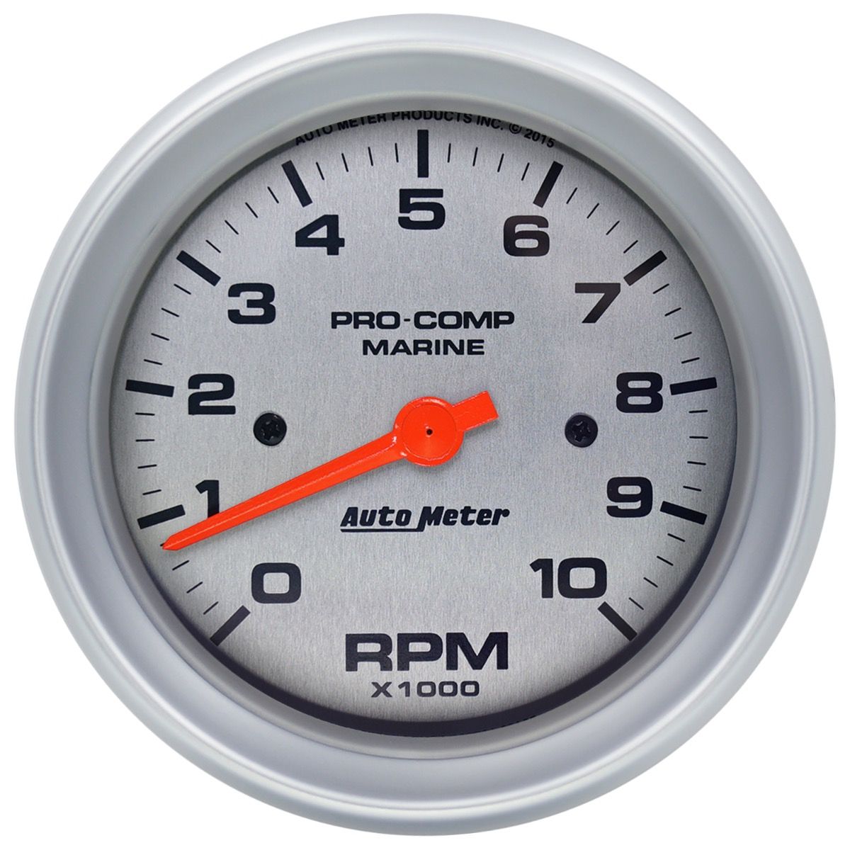 AUTOMETER Gauge, Tachometer, 3 3/8", 10K RPM, Marine Silver