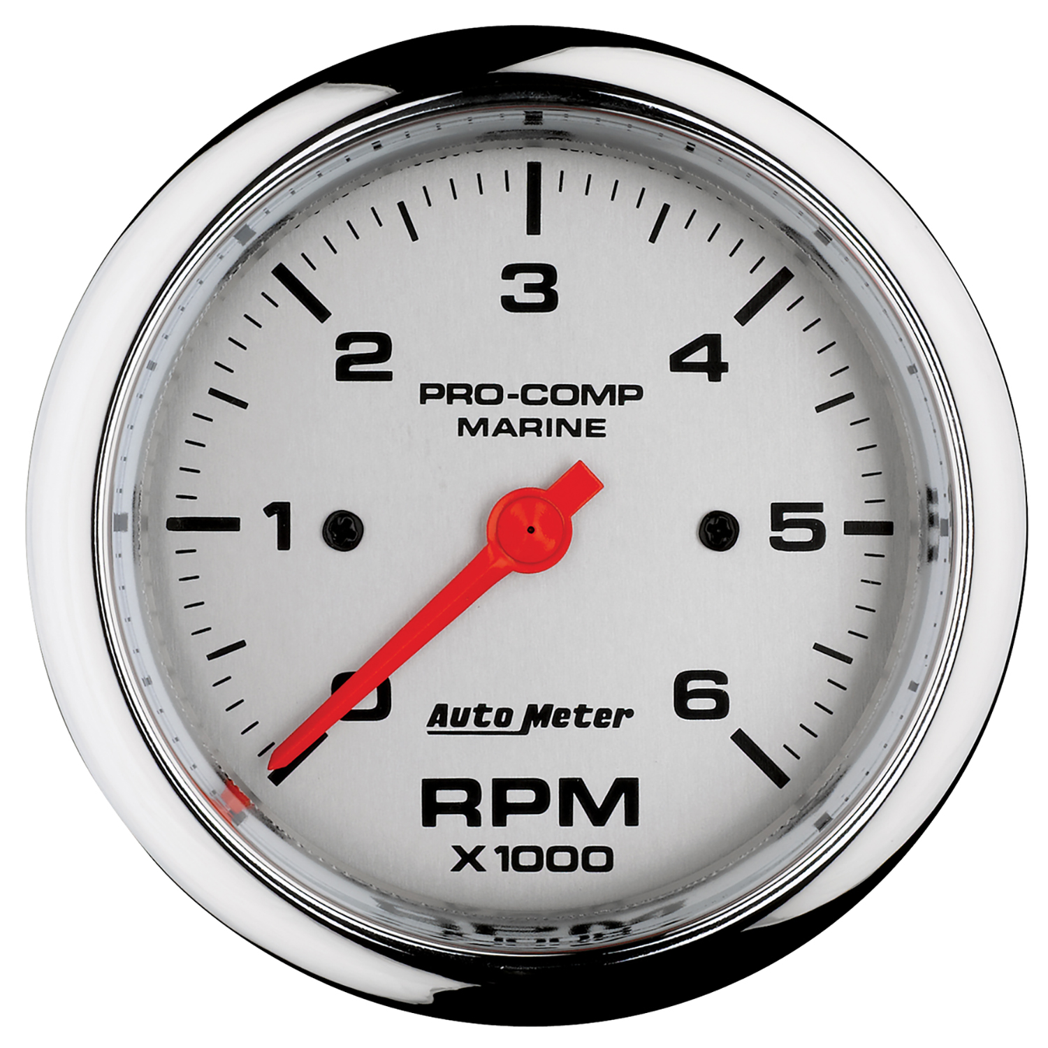 AUTOMETER Tachometer Gauge 3 3/8", 6K RPM, Marine Chrome