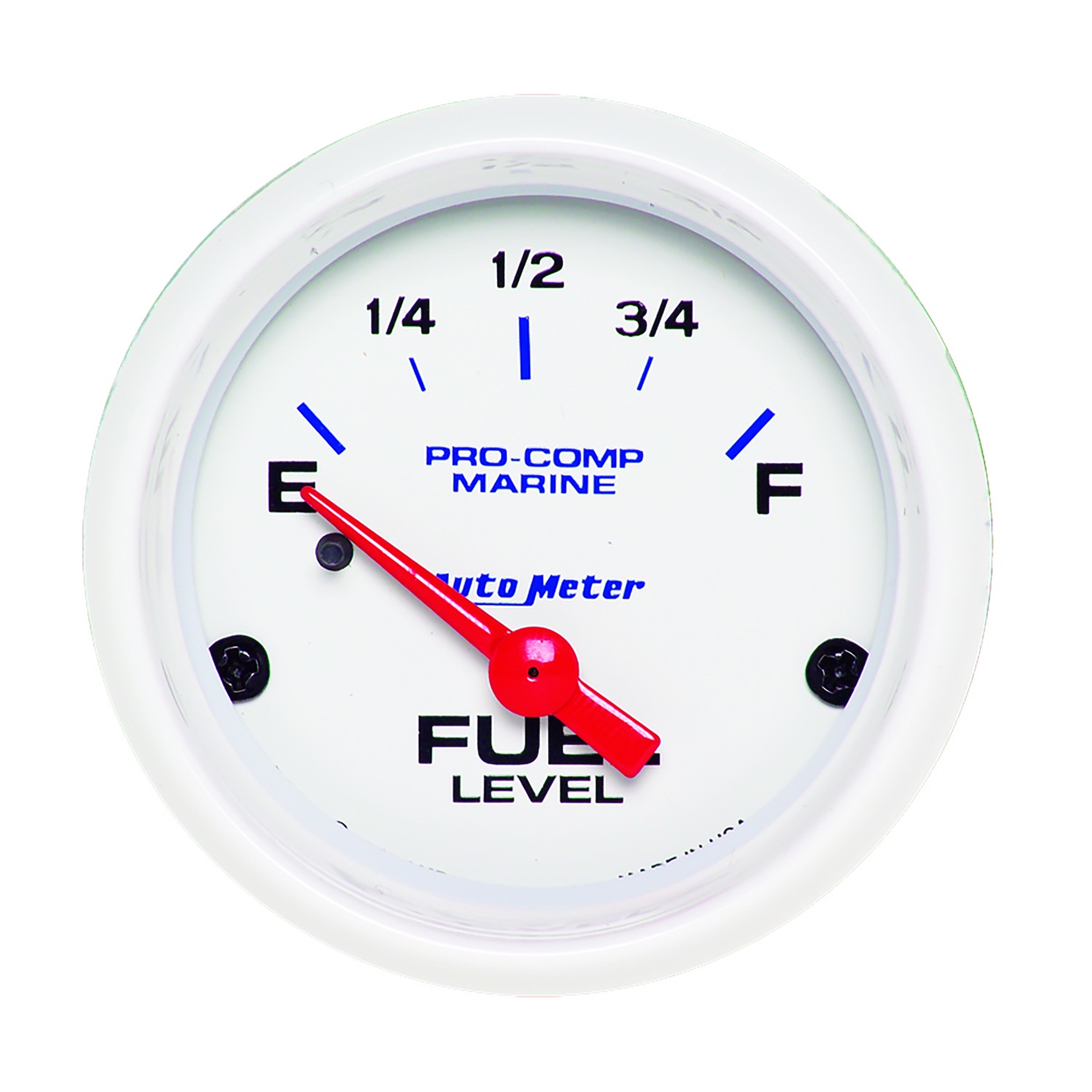 AUTOMETER Fuel Level Gauge 2 1/16", 240° To 33°F, Elec, Marine White