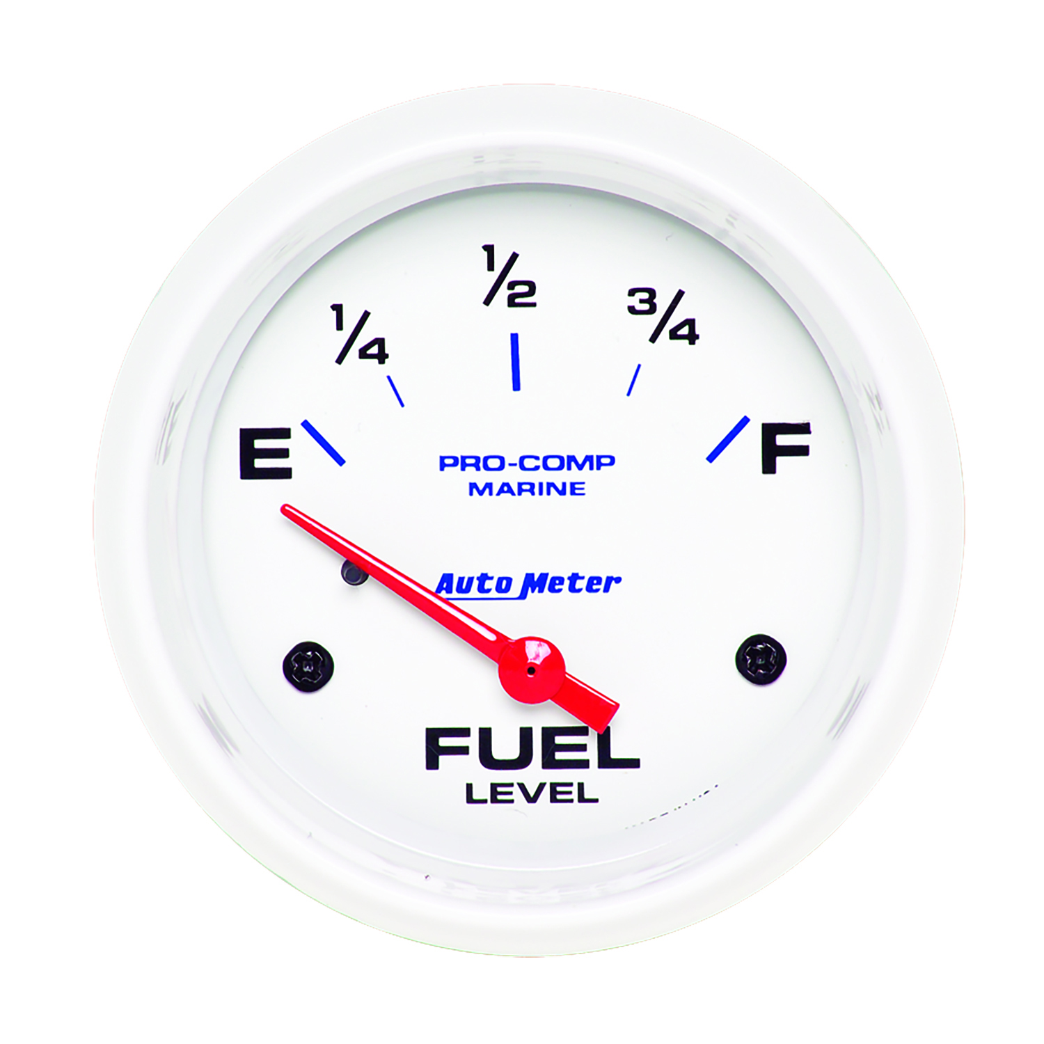 AUTOMETER Fuel Level Gauge 2 5/8", 240° To 33°F, Elec, Marine White