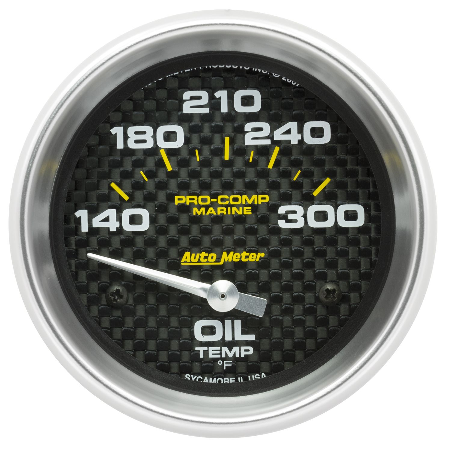 AUTOMETER Oil Temperature Gauge 2 5/8", 140-300°f, Electric, Marine Carbon Fibre