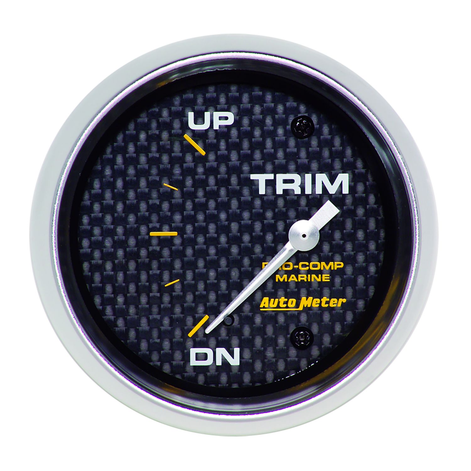 AUTOMETER Gauge, Trim Level, 2 5/8", 0°Down-90°Up, Electric, Marine Carbon Fibre