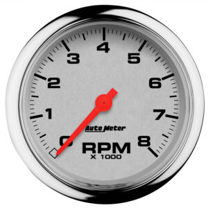 AUTOMETER Tachometer Gauge 3 3/8", 8K RPM, Marine Chrome