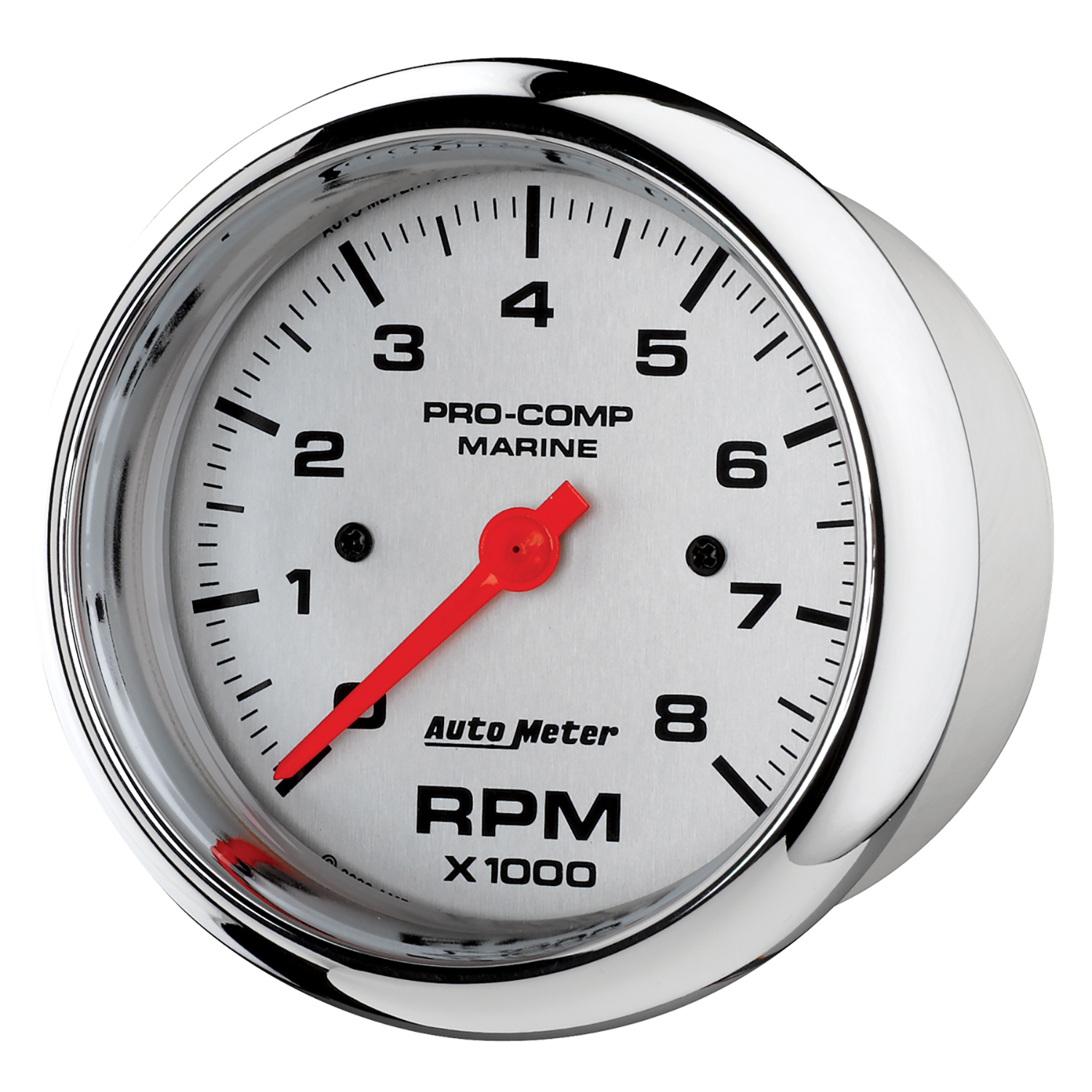 AUTOMETER Tachometer Gauge 3 3/8", 8K RPM, Marine Chrome - Image 2