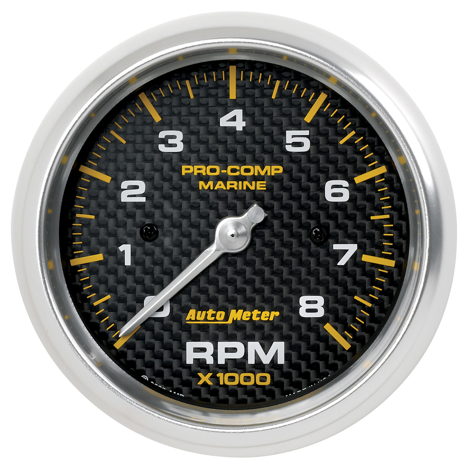 AUTOMETER Tachometer Gauge 3 3/8", 8K RPM, Marine Carbon Fibre