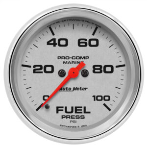 AUTOMETER Fuel Pressure Gauge 2 5/8", 100PSI, Digital Stepper Motor, Marine Chrome