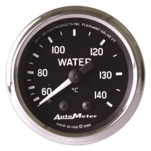 AUTOMETER Water Temperature Gauge 2 1/16", 60-140°c, Mechanical, Cobra