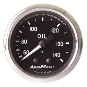 AUTOMETER Oil Temperature Gauge 2 1/16", 60-140°c, Mechanical, Cobra