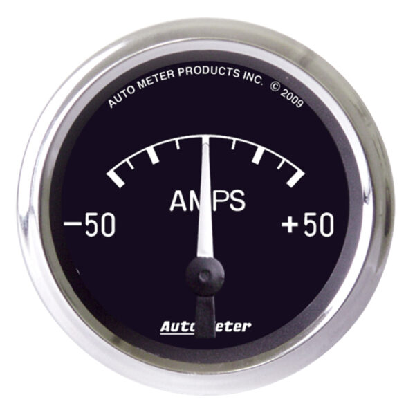 AUTOMETER Ammeter Gauge 2 1/16", 50A, Electric, Cobra