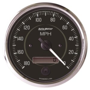 AUTOMETER Speedometer Gauge 4", 180MPH, Elec. Program. (Reverse Rotation), Cobra