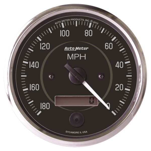 AUTOMETER Speedometer Gauge 4", 180MPH, Elec. Program. (Reverse Rotation), Cobra