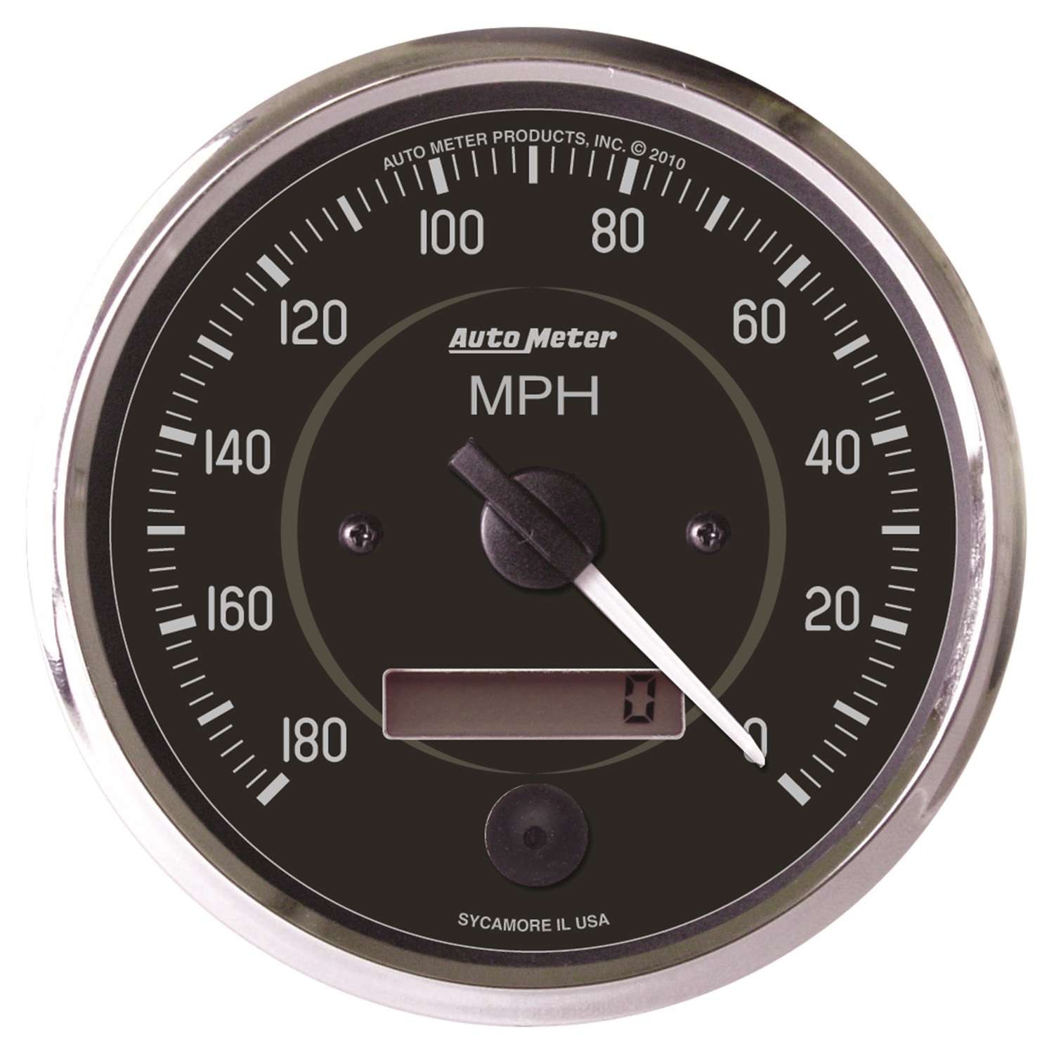 AUTOMETER Speedometer Gauge 4", 180MPH, Elec. Program. (Reverse Rotation), Cobra