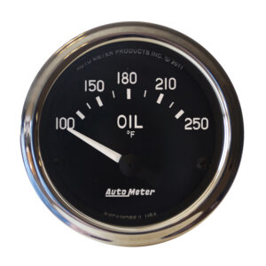 AUTOMETER Gauge, Oil  Temp, 2 1/16", 100-250°f, Electric, Cobra