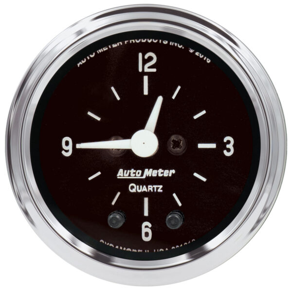 AUTOMETER Clock Gauge 2 1/16", 12hr, Analogue, Cobra