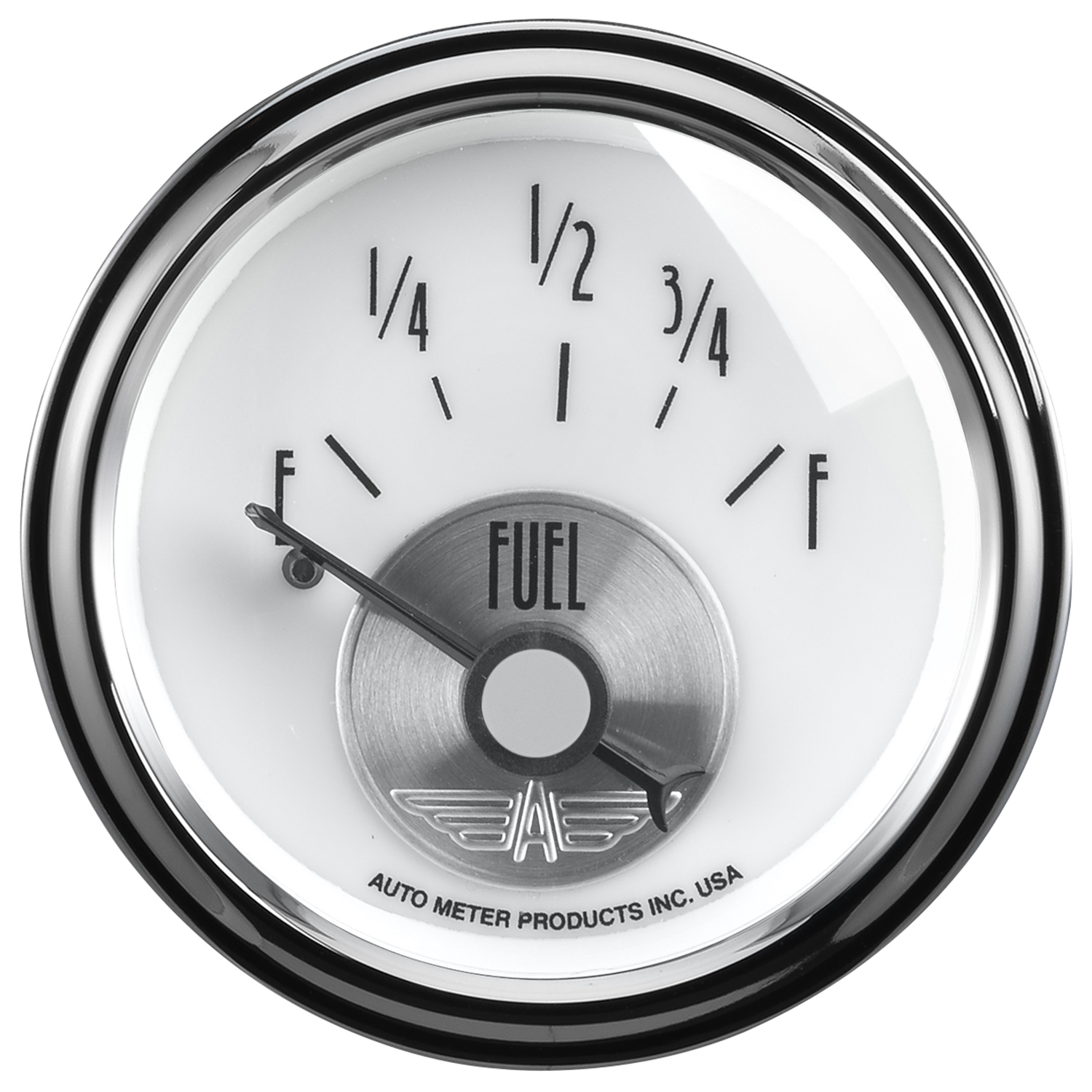 AUTOMETER Fuel Level Gauge 2 1/16", 0° To 90°F, Elec, Prestige Pearl