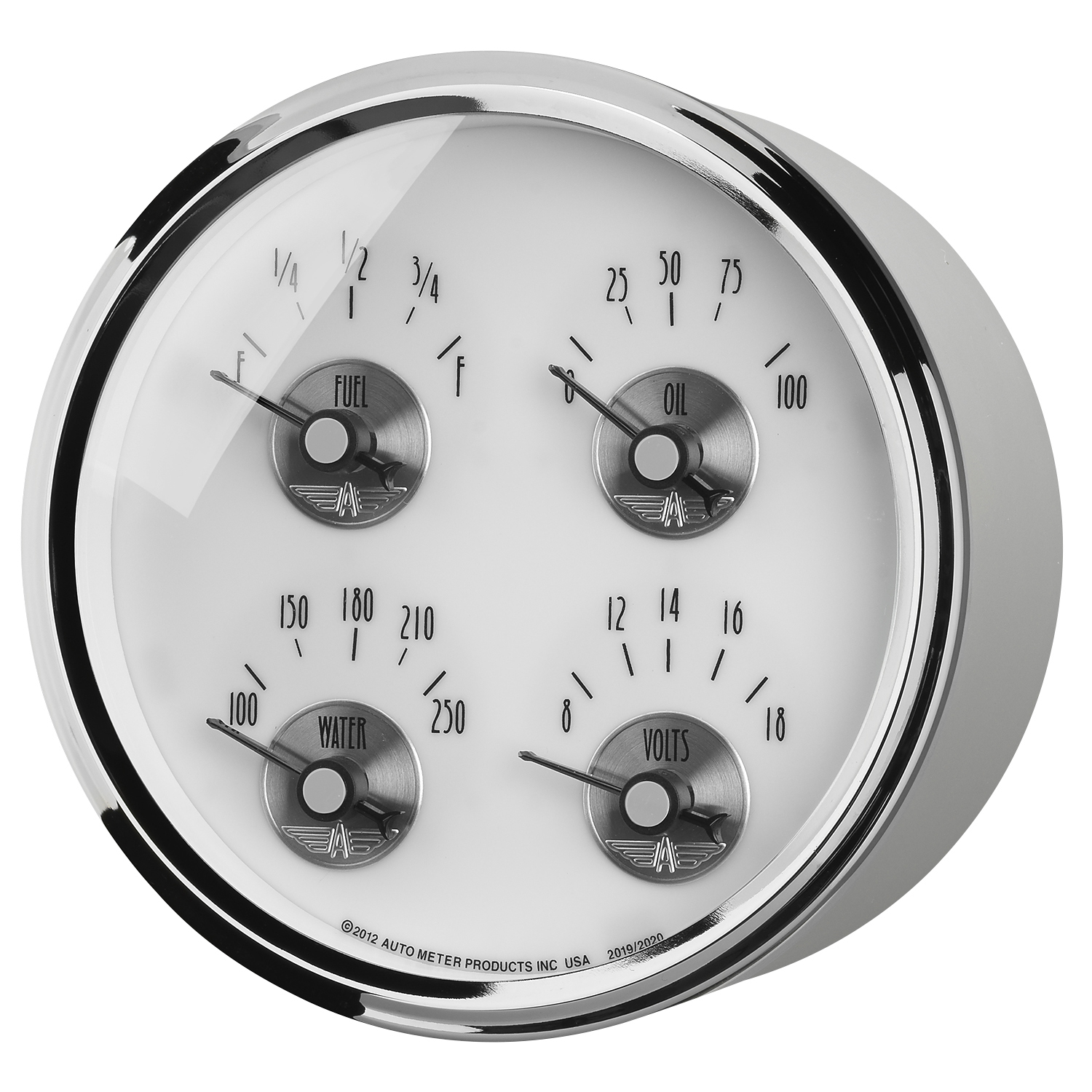 AUTOMETER Gauge, Quad, 5", 240°-33°F, Elec, Prestige Pearl - Image 2