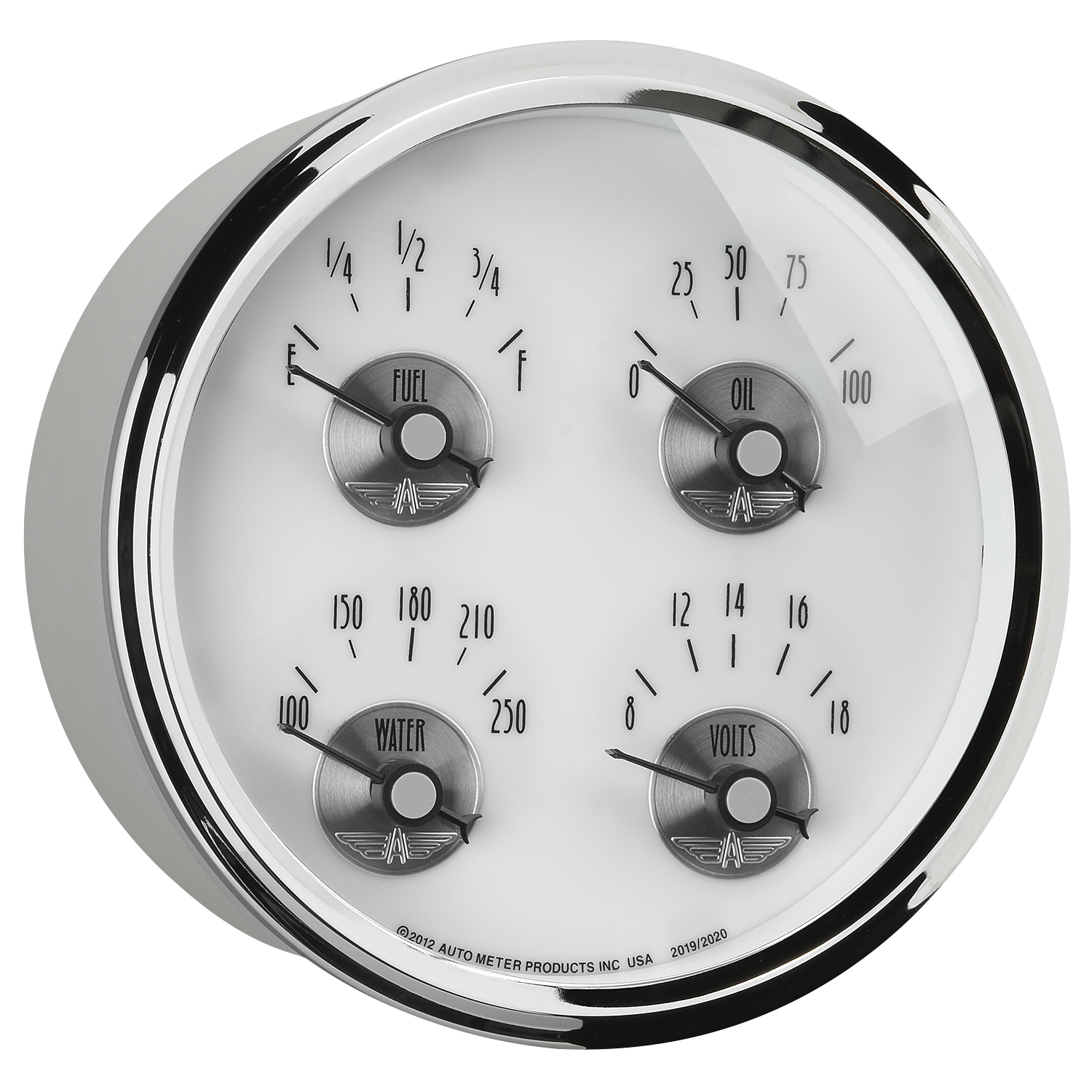AUTOMETER Gauge, Quad, 5", 240°-33°F, Elec, Prestige Pearl - Image 5