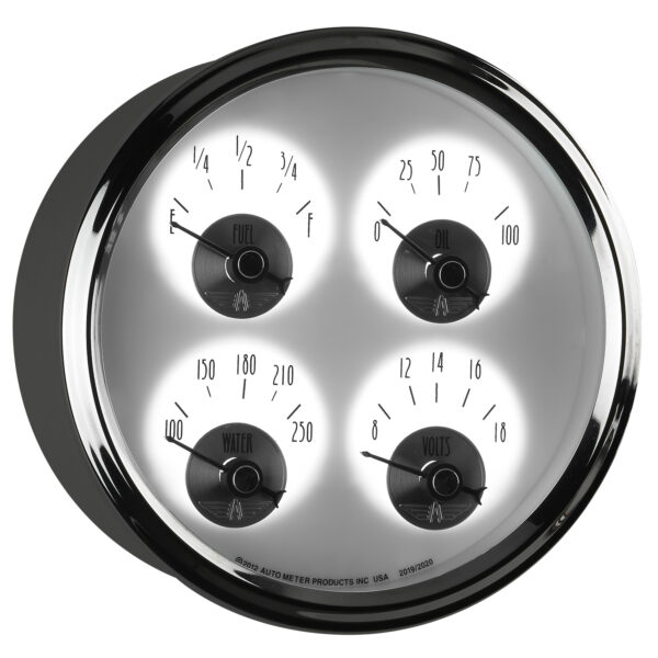 AUTOMETER Gauge, Quad, 5", 240°-33°F, Elec, Prestige Pearl - Image 6