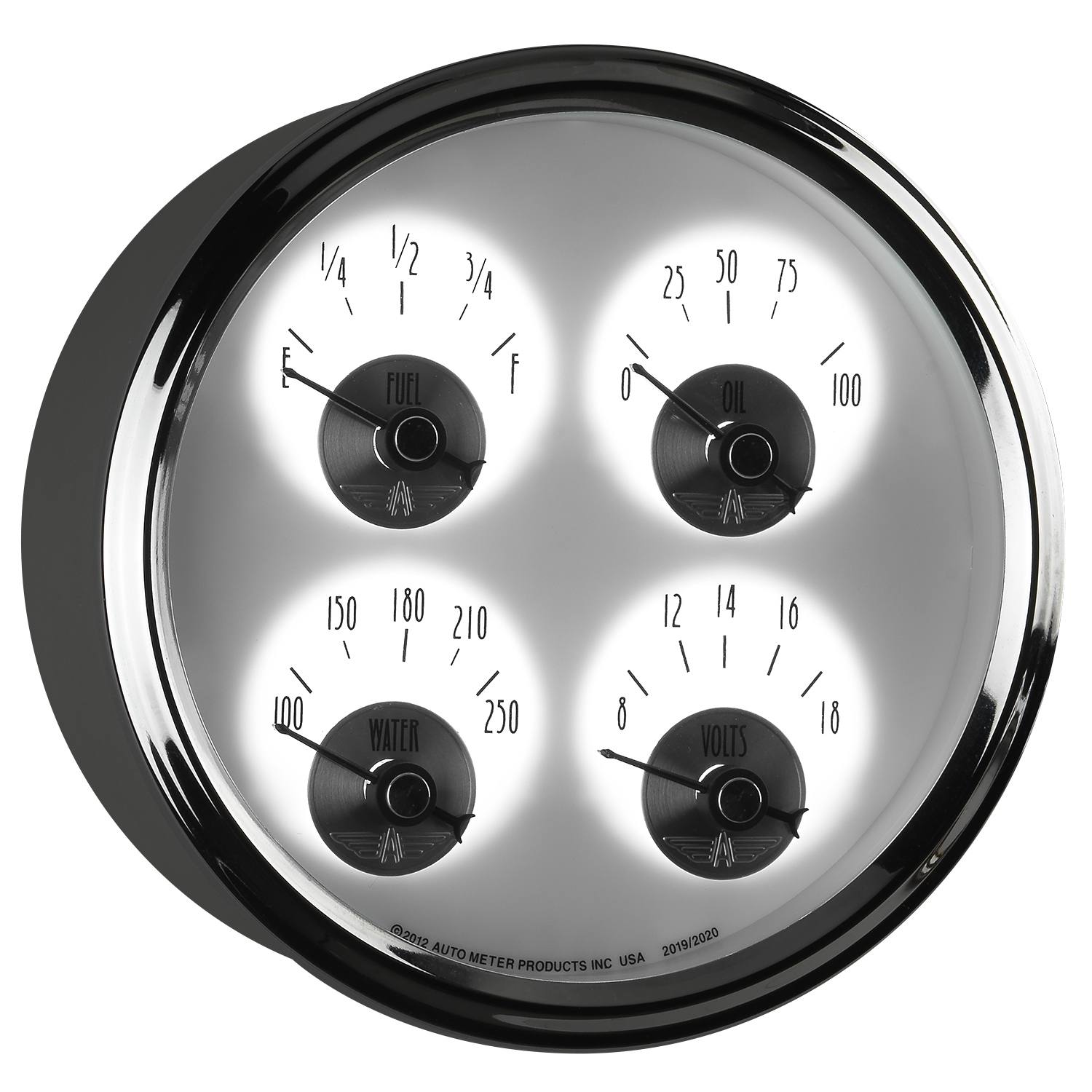 AUTOMETER Gauge, Quad, 5", 240°-33°F, Elec, Prestige Pearl - Image 6