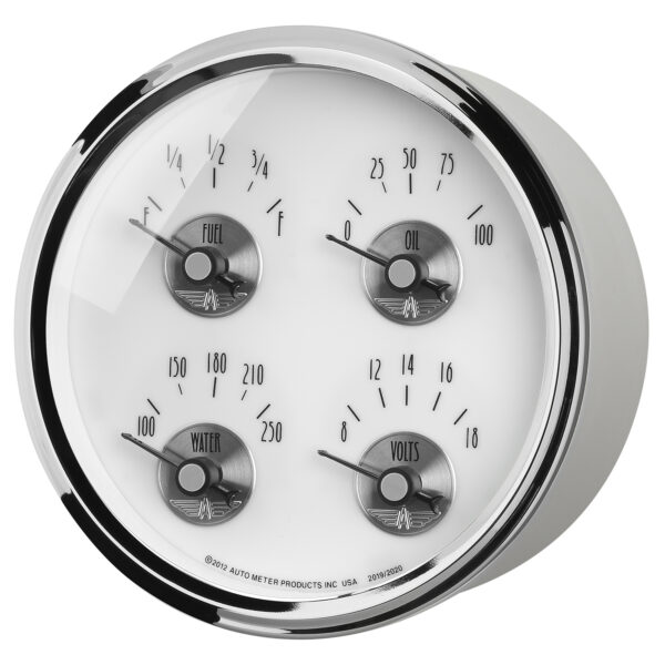 AUTOMETER Gauge, Quad, 5", 0° To 90°F, Elec, Prestige Pearl - Image 2