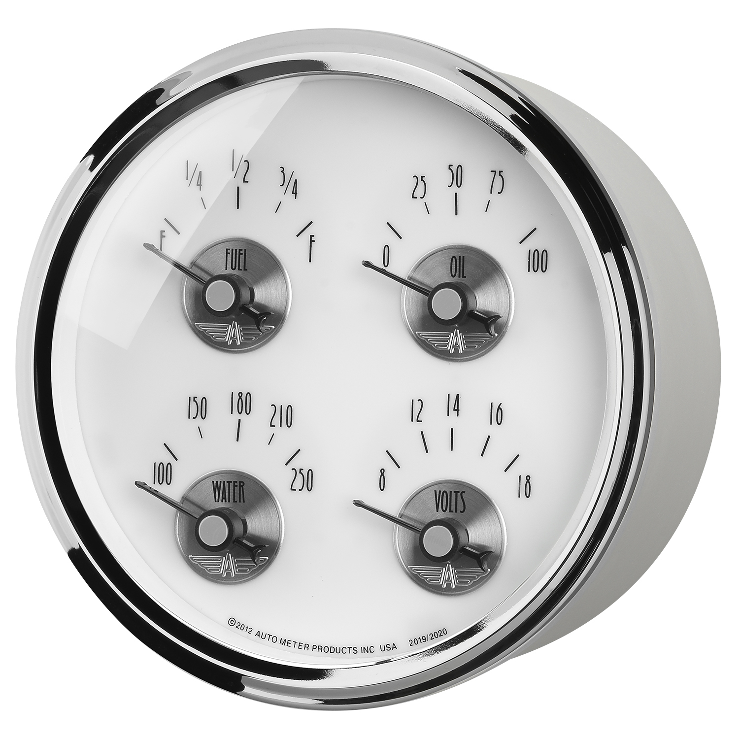 AUTOMETER Gauge, Quad, 5", 0° To 90°F, Elec, Prestige Pearl - Image 2