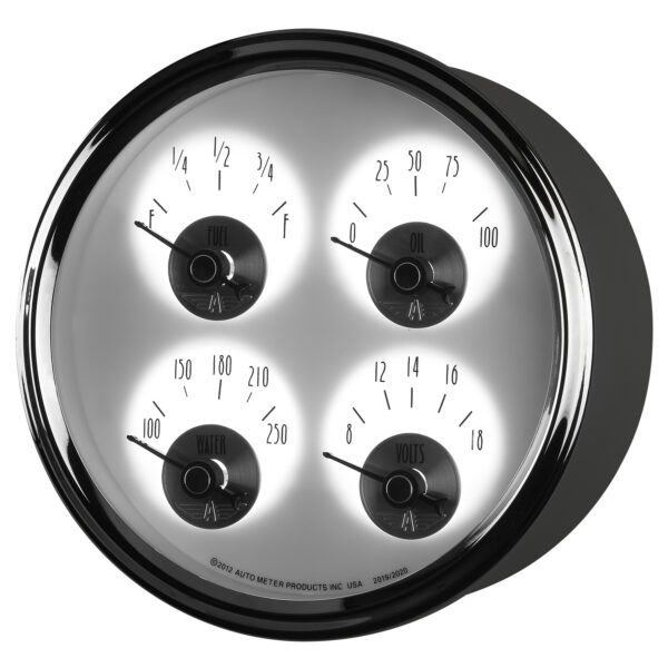 AUTOMETER Gauge, Quad, 5", 0° To 90°F, Elec, Prestige Pearl - Image 3