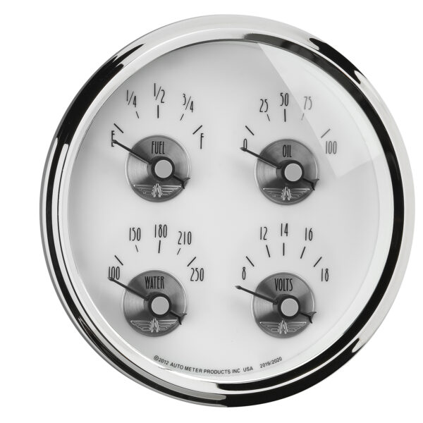 AUTOMETER Gauge, Quad, 5", 0° To 90°F, Elec, Prestige Pearl - Image 5