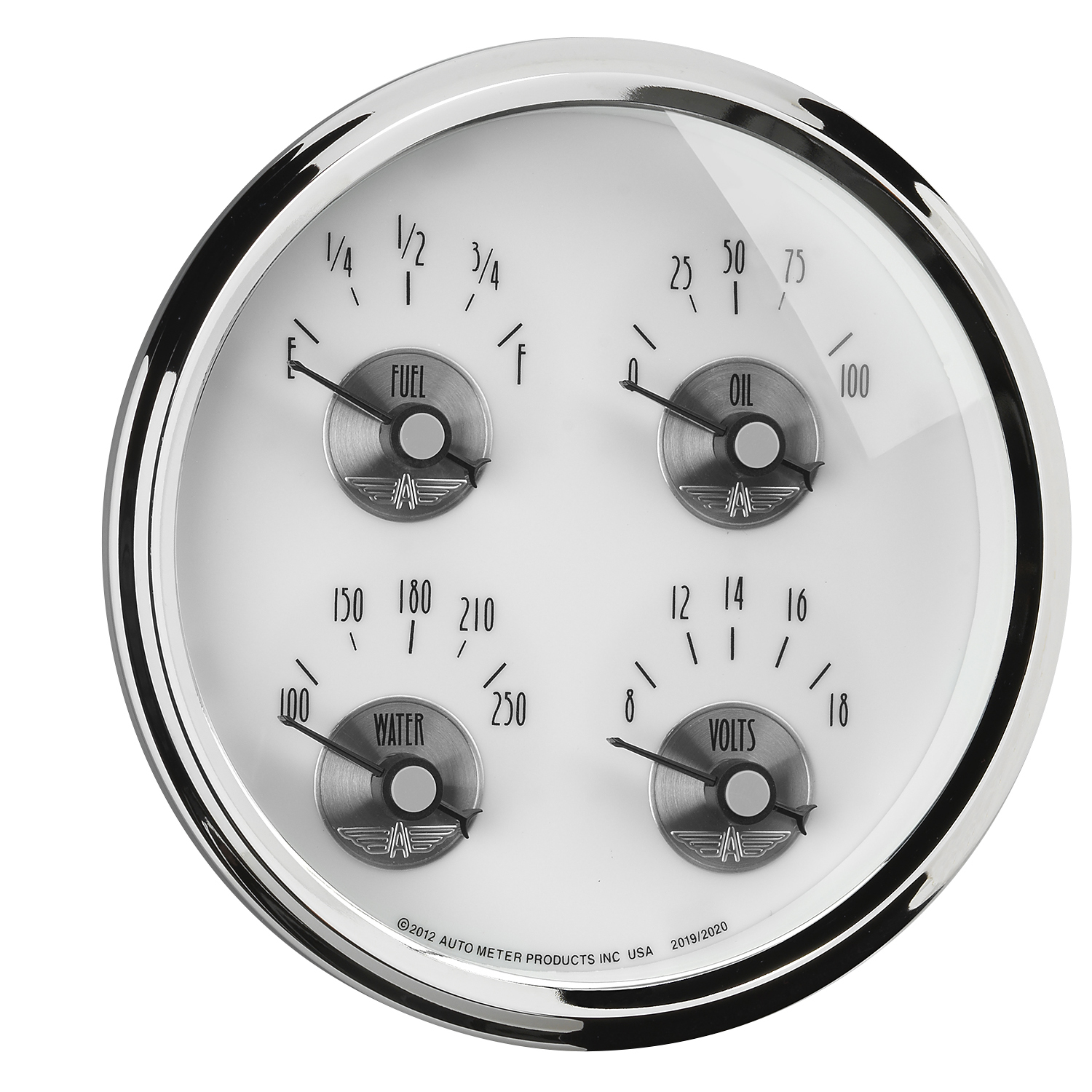 AUTOMETER Gauge, Quad, 5", 0° To 90°F, Elec, Prestige Pearl - Image 5
