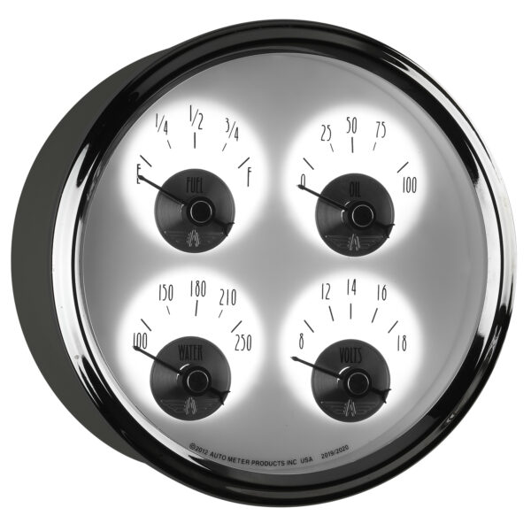 AUTOMETER Gauge, Quad, 5", 0° To 90°F, Elec, Prestige Pearl - Image 6