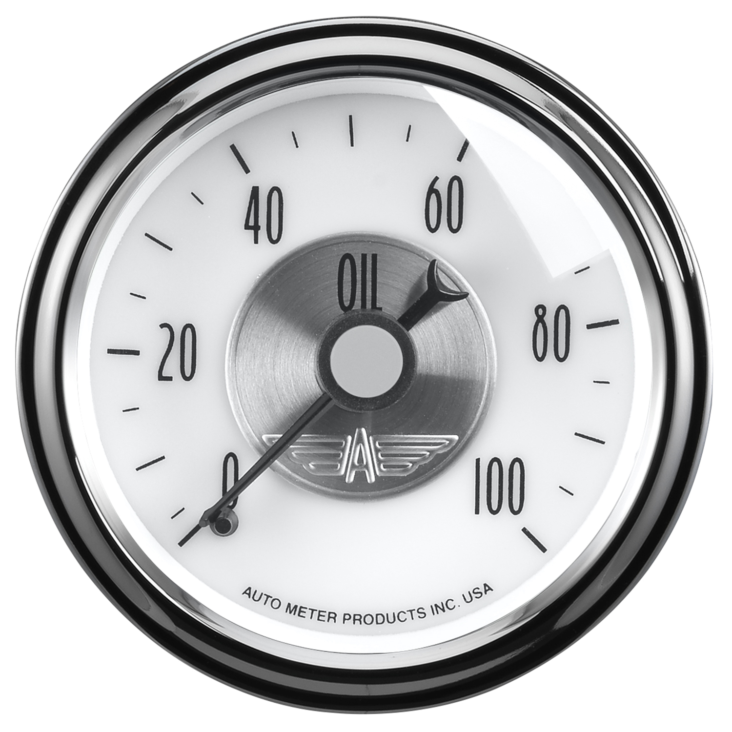 AUTOMETER Oil Pressure Gauge 2 1/16", 100PSI, Mech, Prestige Pearl