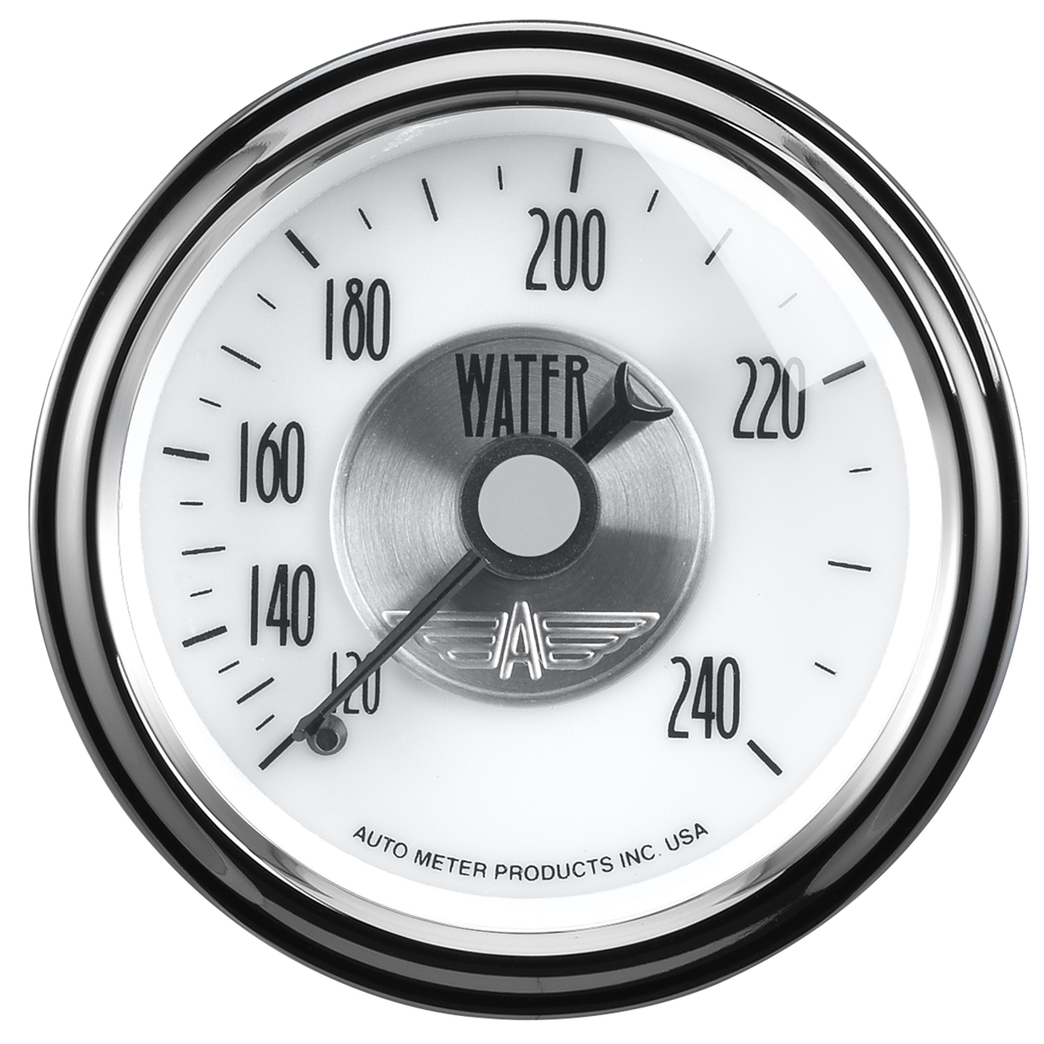 AUTOMETER Water Temperature Gauge 2 1/16", 240°f, Mech, Prestige Pearl
