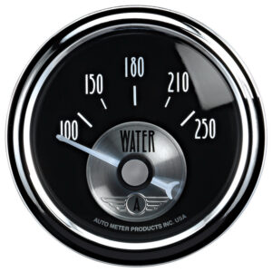 AUTOMETER Water Temperature Gauge 2 1/16", 250°f, Elec, Prestige Black Diamond