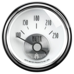 AUTOMETER Water Temperature Gauge 2 1/16", 250°f, Elec, Prestige Pearl