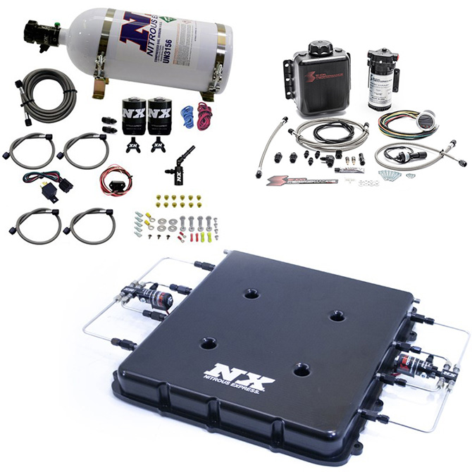 NITROUS EXPRESS Nitrous & Water Methanol System W/Billet Lt4 Supercharger Lid